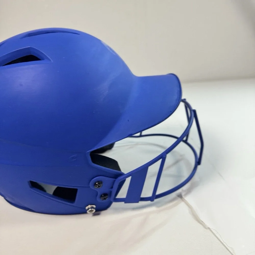 Champro Softball Batting Helmet with Face Guard – Blue – Size Large (7
